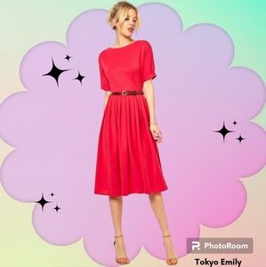 ASOS Midi Dress with full skirt without belt